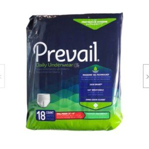 Prevail Daily Underwear Maxsorb Gel Technology Small / Medium 34"- 46" 18 Count